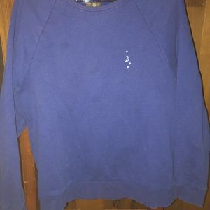 Long sleeve blue sweater